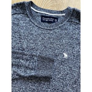 ABERCROMBIE & FITCH Size XXL MEN’S Gray Heather Crewneck Sweater Cotton Cashmere